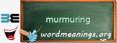 WordMeaning blackboard for murmuring